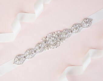 Bridal belt - wedding belt - bridal sash - wedding sash - rhinestone sash - crystal sash - rhinestone bridal belt - bridal sashes and belts