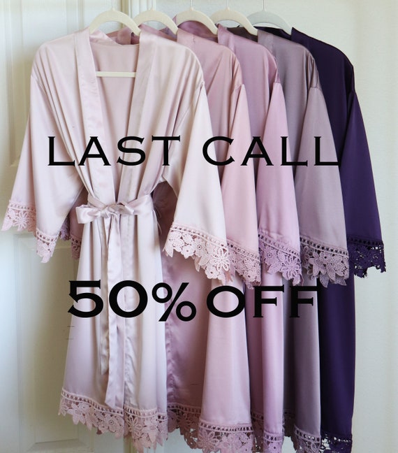 Purple Bridesmaids Robes Purple Bridesmaids Robes