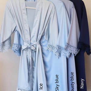 Wine, Cabernet Bridesmaid Robes - Dusty Rose Getting Ready Robes For Bridesmaids afbeelding 7