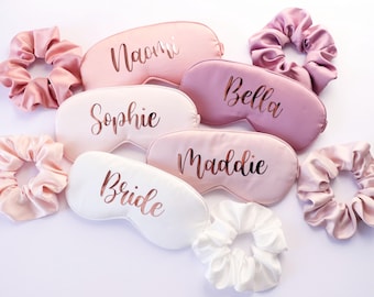 Satin Sleep Eye Mask, Bachelorette Party Favor, Bridesmaid Gift