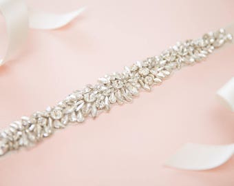 Bridal sash - bridal belt - rhinestone belt - wedding belt - wedding sash - wedding dress sash -wedding dress belt