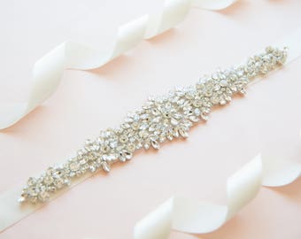 Bridal belt - wedding belt - bridal sash - wedding sash - rhinestone sash - crystal sash - rhinestone bridal belt - bridal sashes and belts