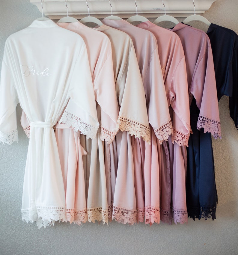 Bridesmaid robes bridal robe bridesmaid gift bridal Etsy