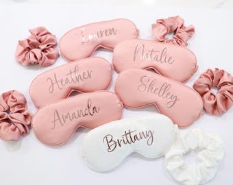 Satin Sleep Eye Mask, Bachelorette Party Favor, Bridesmaid Gift
