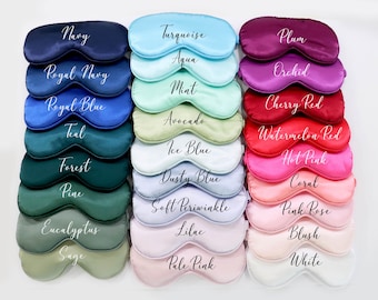 Satin Sleep Eye Mask, Bachelorette Party Favor, Bridesmaid Gift