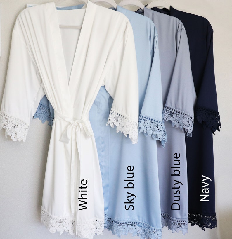 Bridesmaid robes bridal robe bridesmaid gift bridal party robes robe bride robe satin robes wedding robes robes for bridesmaids image 7