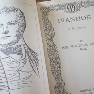 Ivanhoe by Sir Walter Scott Vintage Book