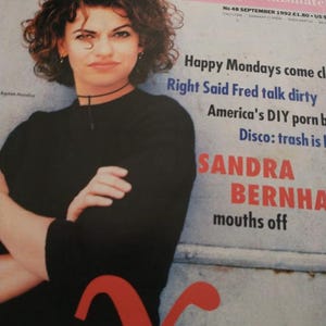 The Face Magazine September 1992, Sandra Bernhard, Right Said Fred, Shaun Ryder, Fashion And Lifestyle Magazine