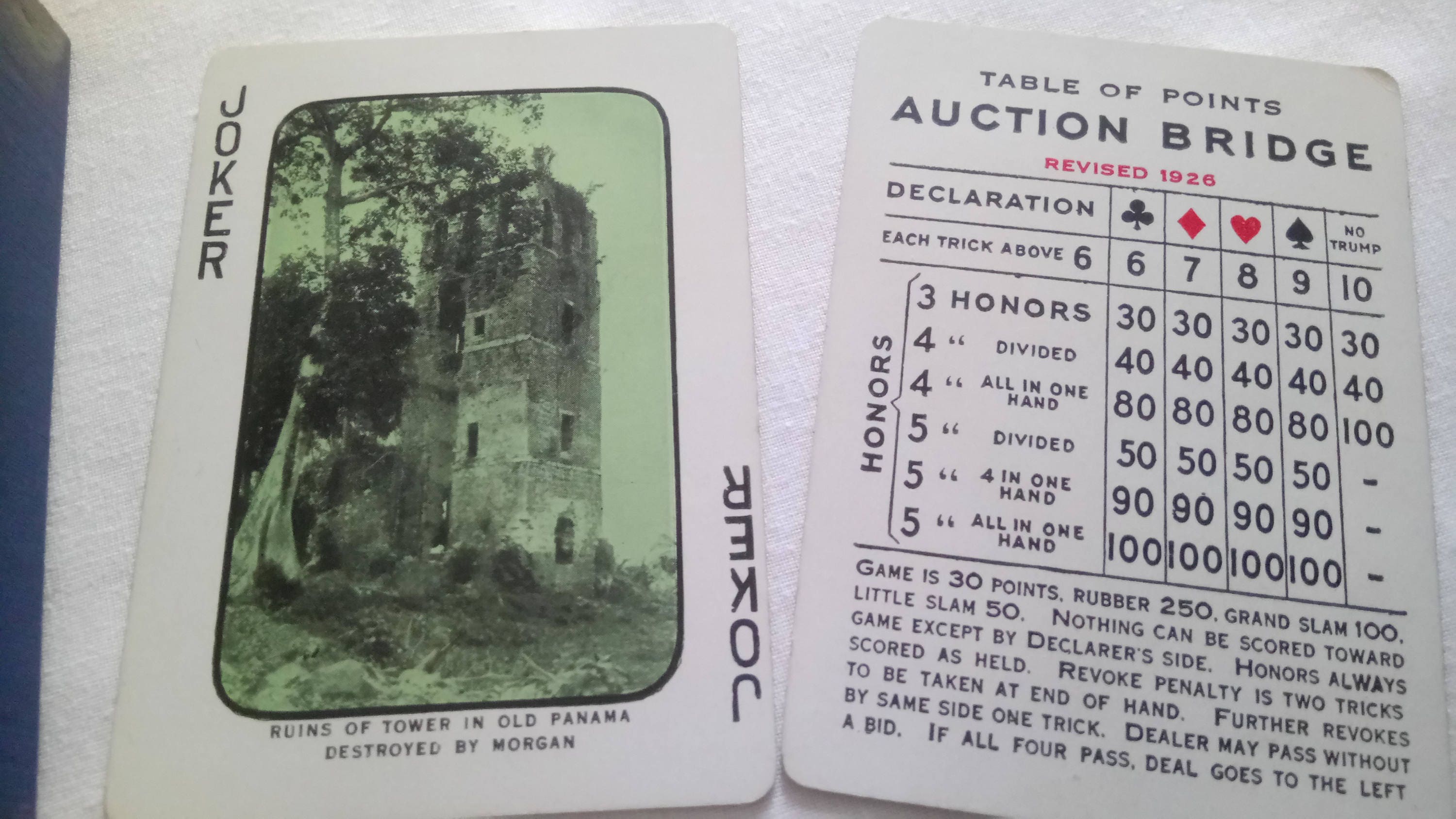 Panama Souvenir Playing Cards Made in USA by the U. S.playing Card Co 1926 Etsy