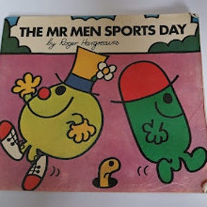 Vintage Book The Mr Men Sports Day by Roger Hargreaves 1977 First Edition