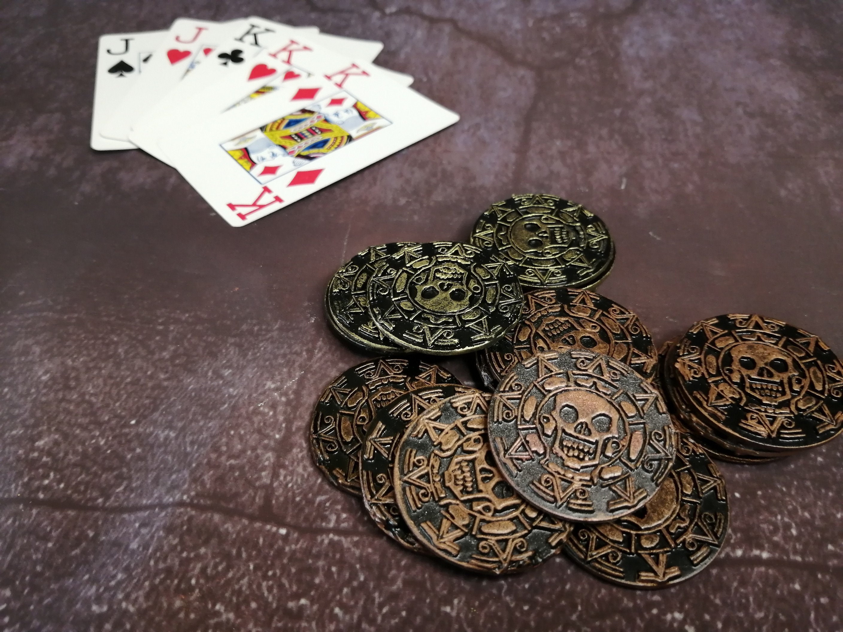 3D Printed Pirates of the Caribbean Poker Chips Deluxe Poker Etsy