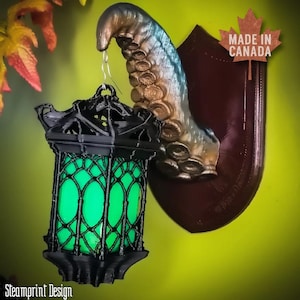 Steampunk Lamp | Tentacle Wall Lantern | Steampunk Tea Light Holder