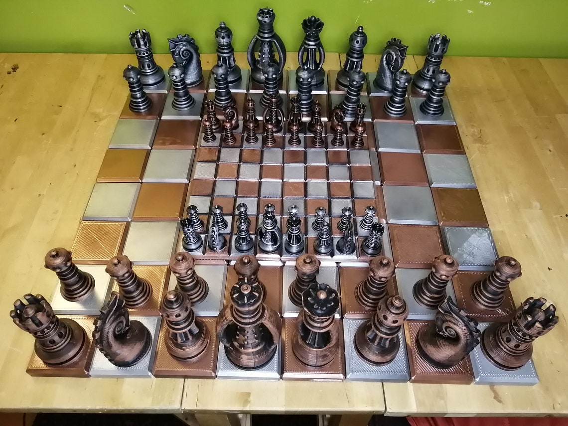 XXXL Chess Set Giant Steampunk Chess Set the Juggernaut | Etsy