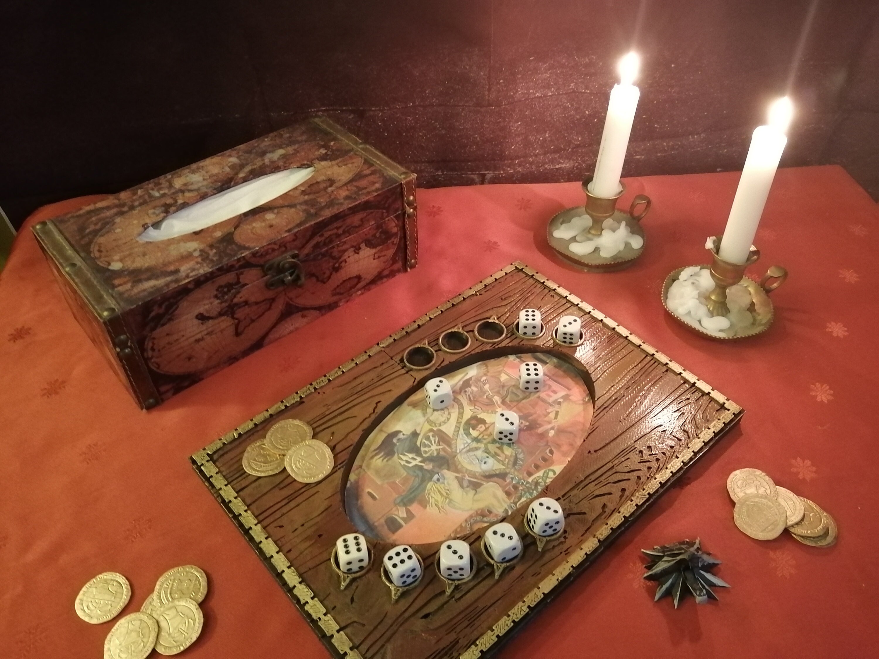 Witcher Dice Poker Board Witcher Board Game Witcher 2 Dice Etsy Canada