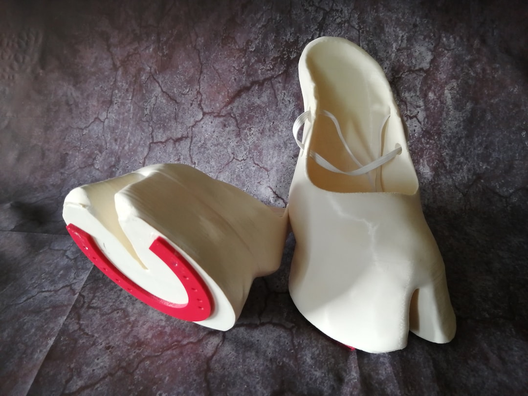 White Satire Hoof Shoes for Fantasy Cosplay 3D Printed Hooves Cosplay
