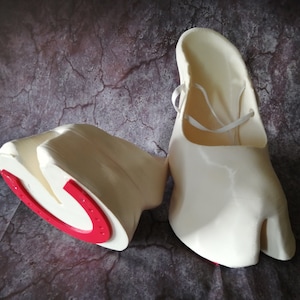 White Satire Hoof Shoes for Fantasy Cosplay - 3D Printed Hooves - Cosplay Satire Hooves - Elf Hooves Wearable