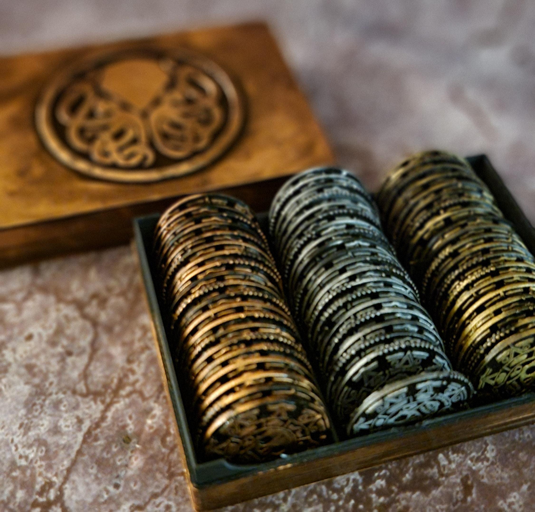3D Printed Pirates of the Caribbean Poker Chips - Deluxe Poker