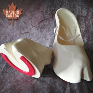 White Satire Hoof Shoes for Fantasy Cosplay - 3D Printed Hooves - Cosplay Satire Hooves - Elf Hooves Wearable