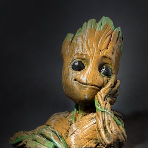 Baby Groot Planter | 3D Printed Planter | Guardians of the Galaxy Groot | Baby Groot