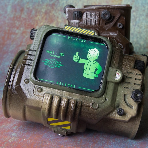 Pip Boy Mk IV - 3D Printed Pip Boy 3000 Mk IV - Fallout Cosplay - Fallout Costume - Fallout 4 - Fallout 3 - Pip Boy Fallout