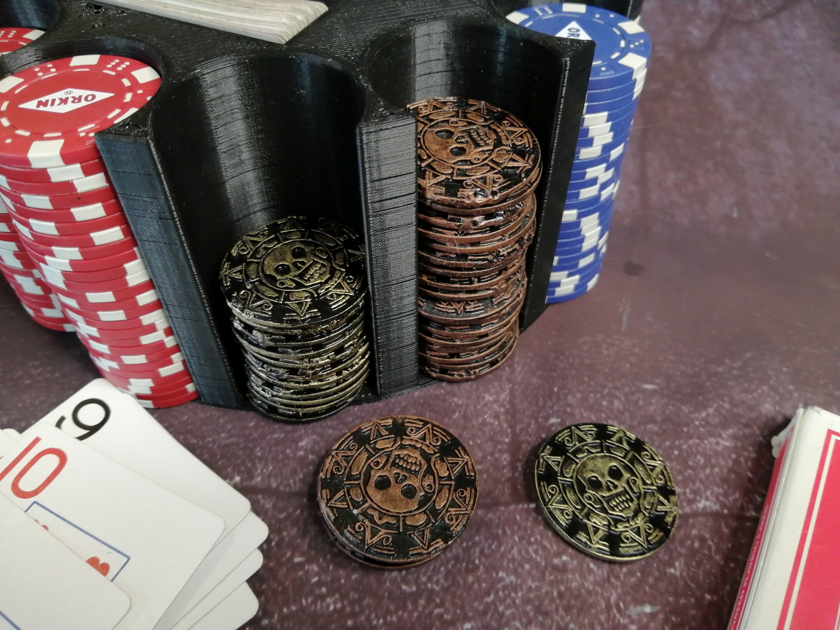 3D Printed Pirates of the Caribbean Poker Chips Deluxe Poker Etsy
