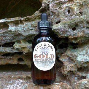 Pure Colloidal Gold 60PPM Not a Ruby Red
