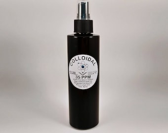 Pure Colloidal Silver 35 PPM 8oz. Spray bottle