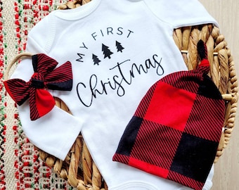 Babys First Christmas 2019 Melissa with Tree Red Convertible 6-24 Months Baby Clothes & Onesie Babys First Christmas 2019 Melissa with Tree Red Convertible 6-24 Months Baby Clothes & Onesie