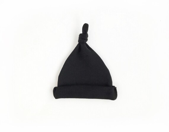 black newborn hat