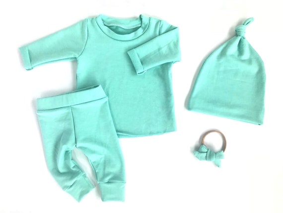 baby boy turquoise outfit
