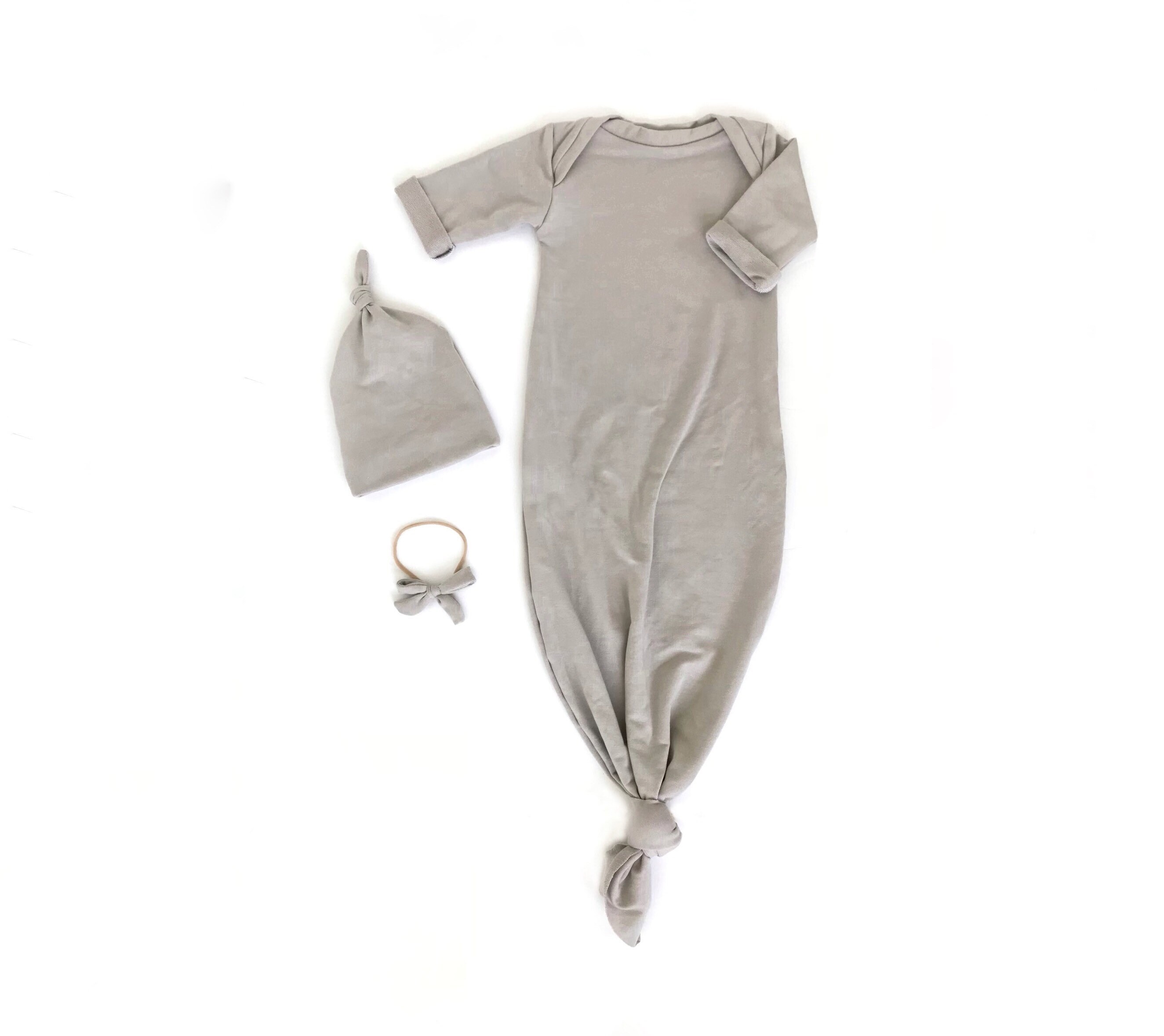 tie bottom baby gown