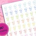 80 Stethoscope Nurse Doctor Medical Hospital Planner Stickers for Erin Condren Life Planner (ECLP) PPP Plum Paper Reminder Sticker LDD1092