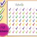 112 Check marks To Do Planner Stickers Erin Condren Life Planner (ECLP) PPP Plum Paper Reminder Sticker LDD20697