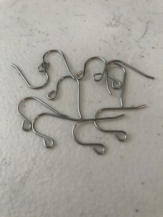 10 pack Titanium earring hooks. Titanium ear wires titanium Etsy