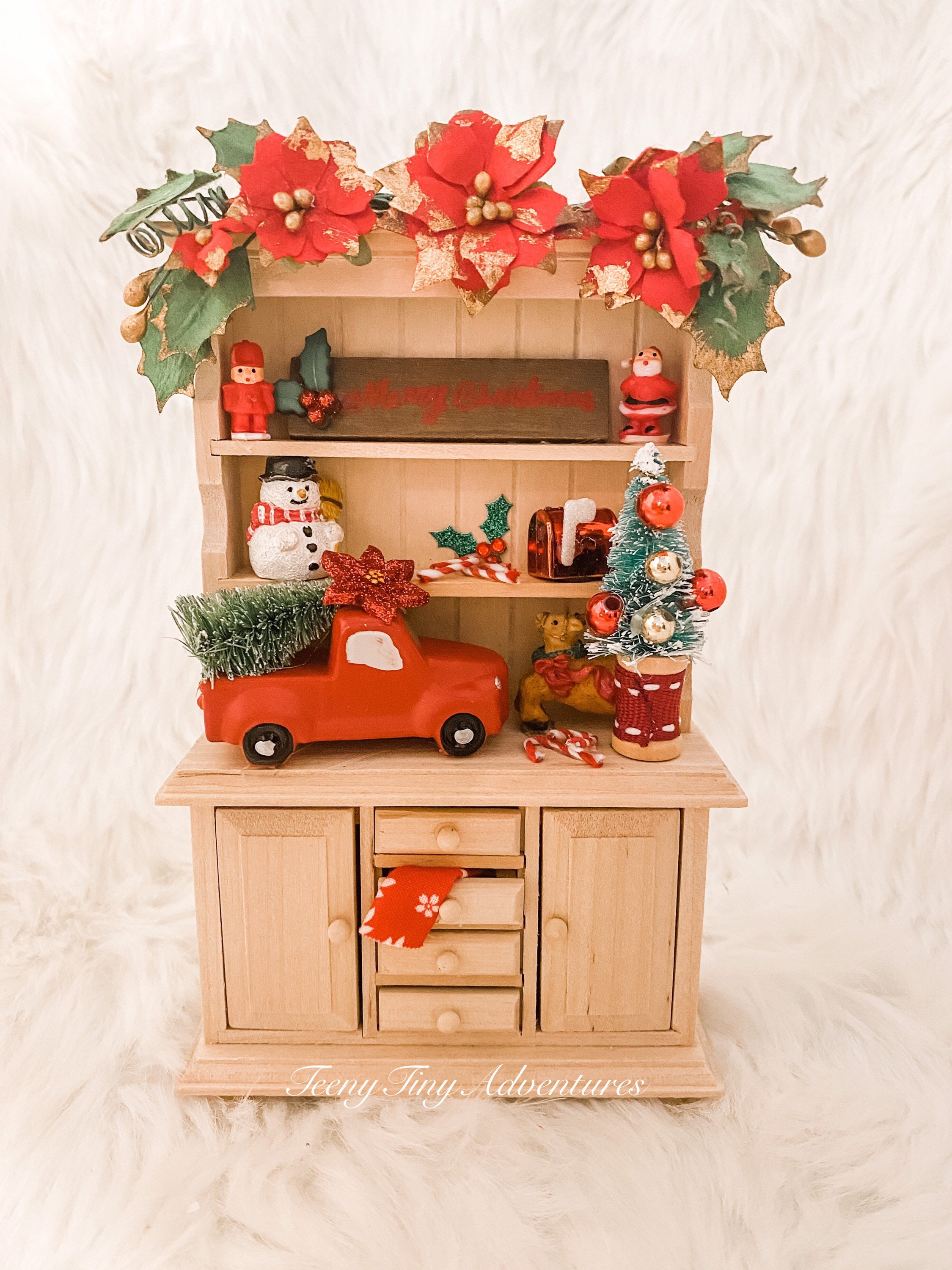 Christmas China Hutch - Etsy