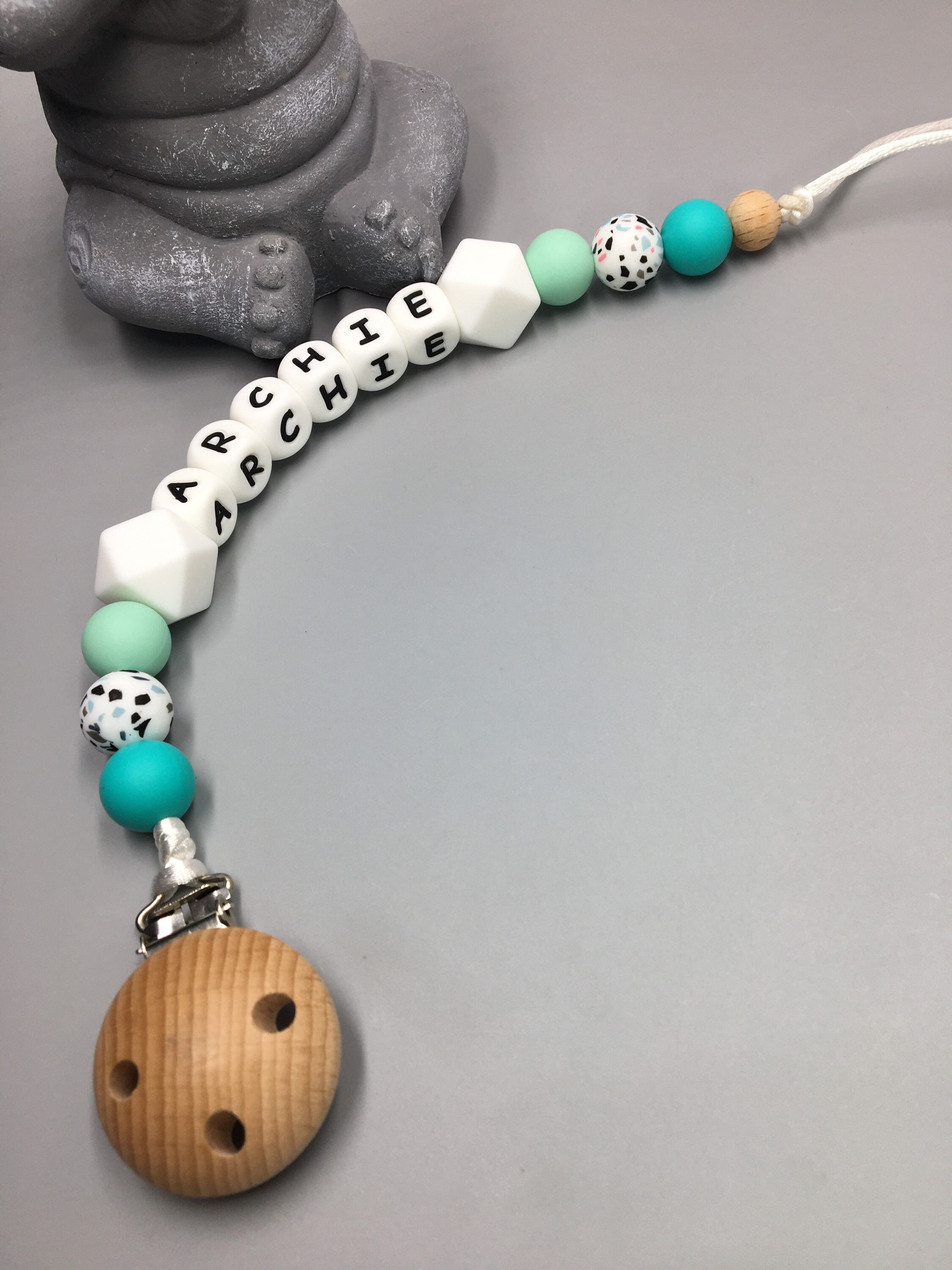 Personalised dummy clip Silicone dummy clip Dummy clip Baby Etsy