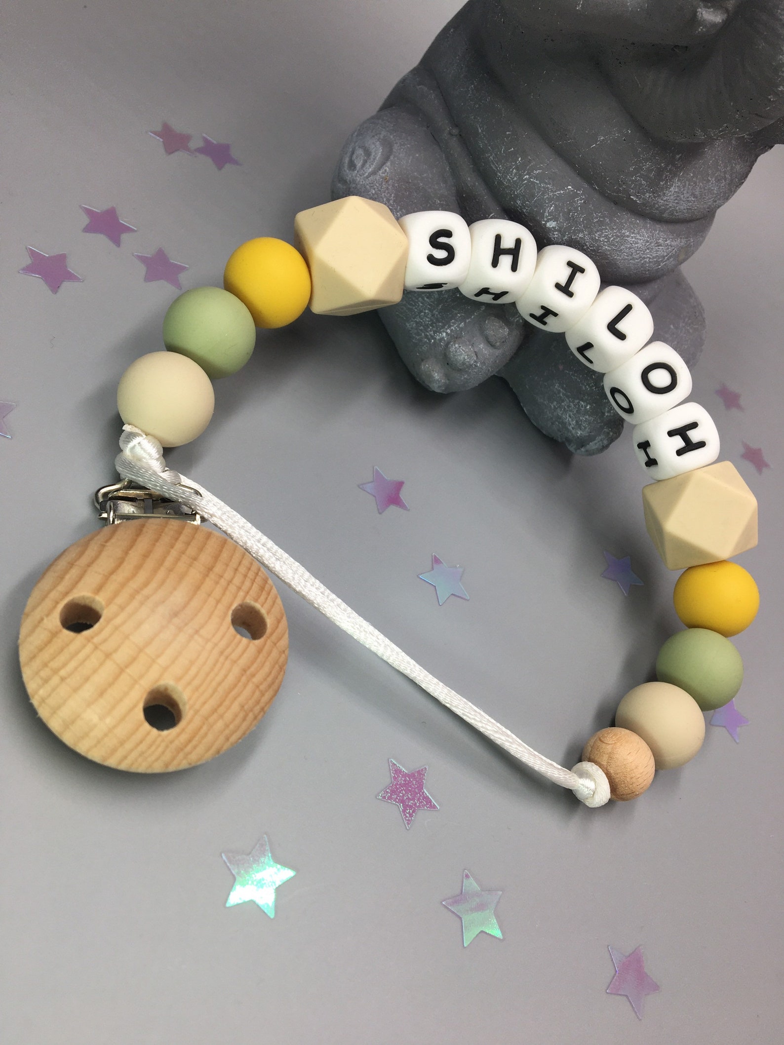 Personalised dummy clip Silicone dummy clip Dummy clip Baby Etsy
