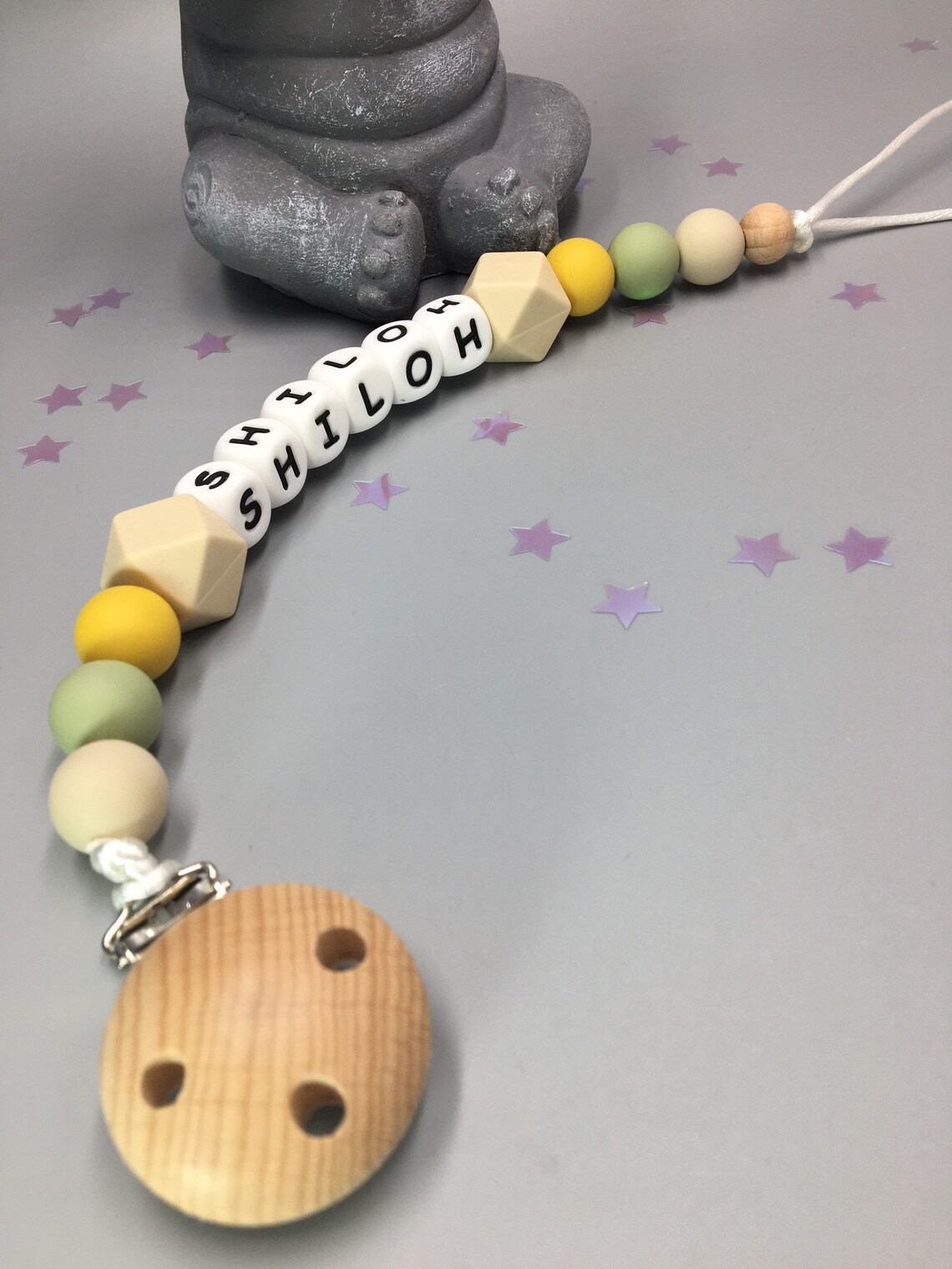 Personalised dummy clip Silicone dummy clip Dummy clip Baby Etsy