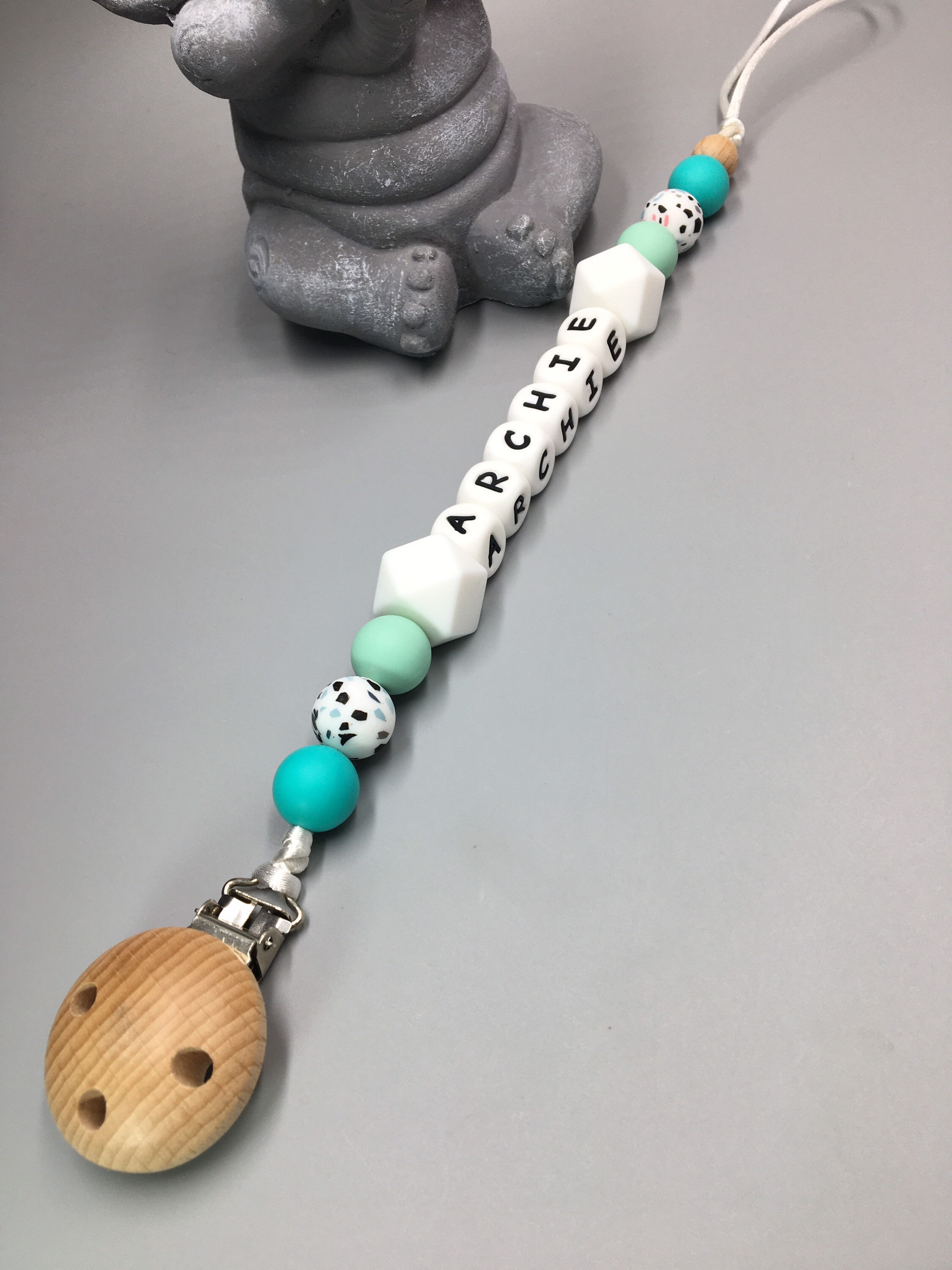 Personalised dummy clip Silicone dummy clip Dummy clip Baby Etsy