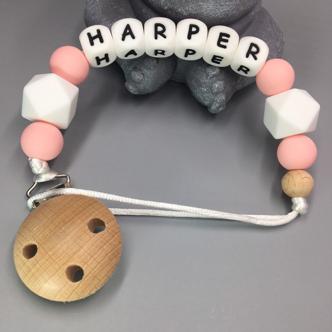 Personalised dummy clip Silicone Dummy clip Dummy holder Etsy