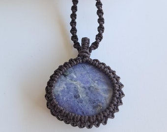 Sodalite Macrame Necklace