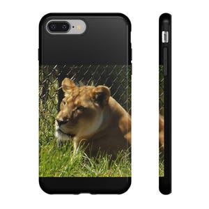 Phone Case, African Lion Wildlife Safari Tough Case, Protective Cover, iPhone Samsung Huawei Google, Gift for Animal Lovers, African Safari