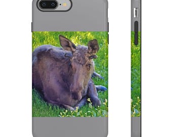 Moose Phone Case, Wildlife Phone Cover, Protective Animal Case, Alaska Moose Design, Tough Case, Moose Lover Gift