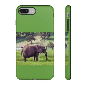 Phone Case, African Elephant Wildlife Safari Tough Protective Cover, Safari Theme Gift, Animal Lover Accessories, Elephant Lover Tech Gear,