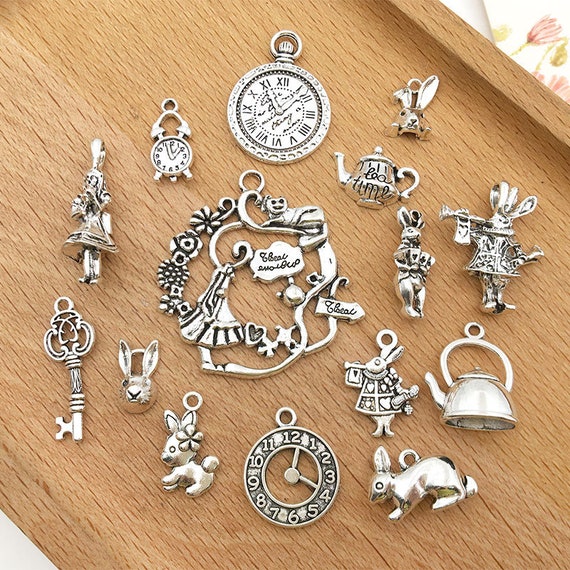 The Alice in Wonderland Collections Rabbit Watch Charms 