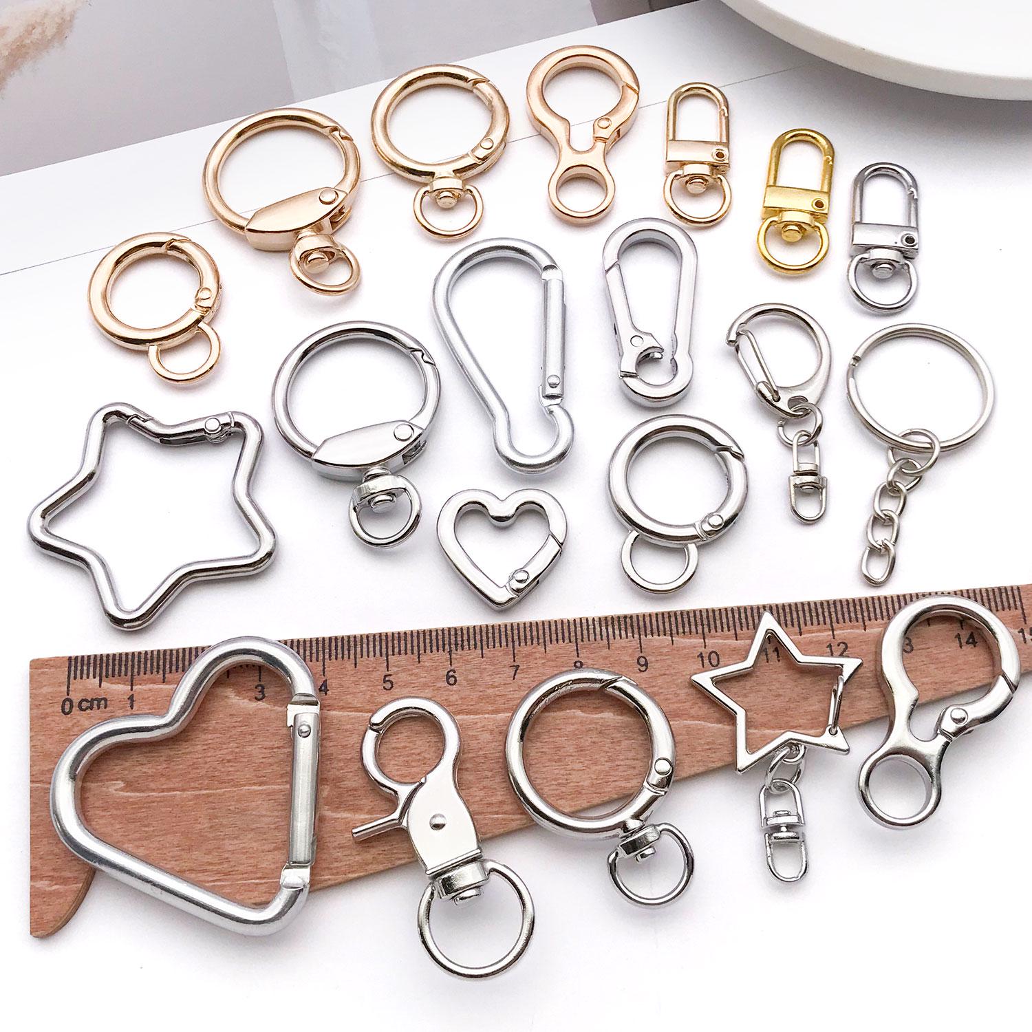 10/20/30pcs Multi-functional Rotating Keychains With Lobster Clasps ...
