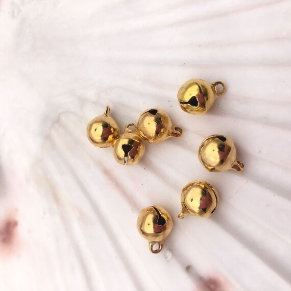 Flyott 100pcs 10 mm bronzo Craft Bells Jingle Bells piccola