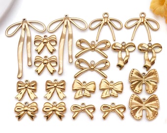 Goud/Zilver Kleur Legering Diamant Hart Roos Vlinder Hanger Voor Sieraden Maken DIY Ketting Armband Oorbel kopen vanaf een prijs van 1.33