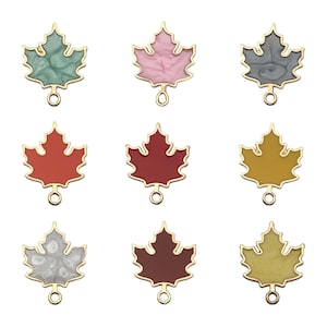 10 / 18 Stück 19 * 24 mm Ahornblatt Charms Legierung Thanksgiving Dekoration Anhänger für DIY Armband Halskette Ohrringe Schmuck machen Zubehör