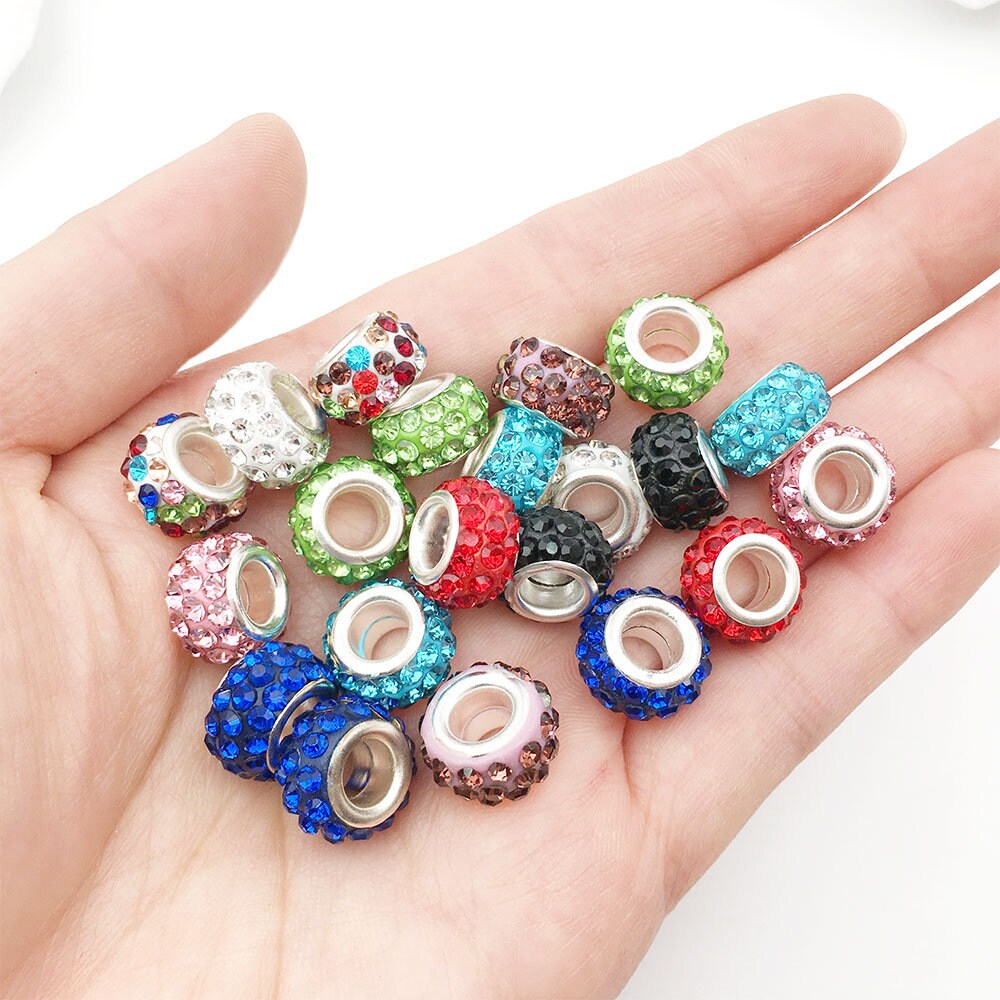 5/10/20PCS Point Drilling Big Hole Beads European Beads Fit Etsy UK